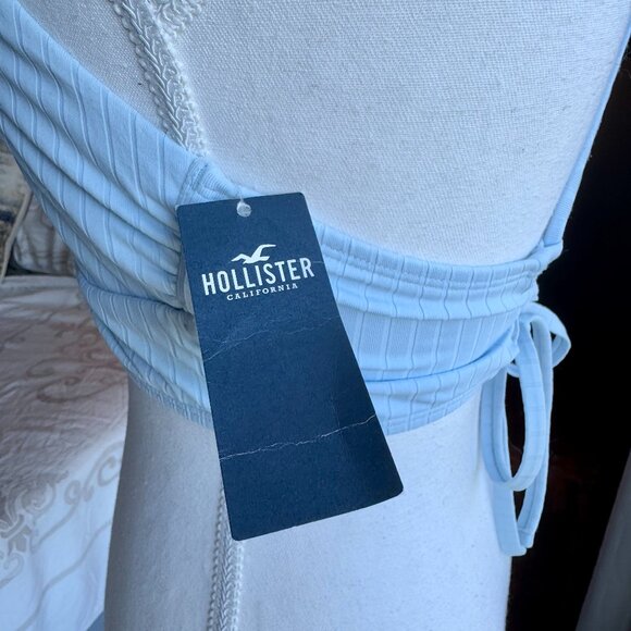 Baby Blue Hollister Bikini Top NWT - Picture 5 of 6